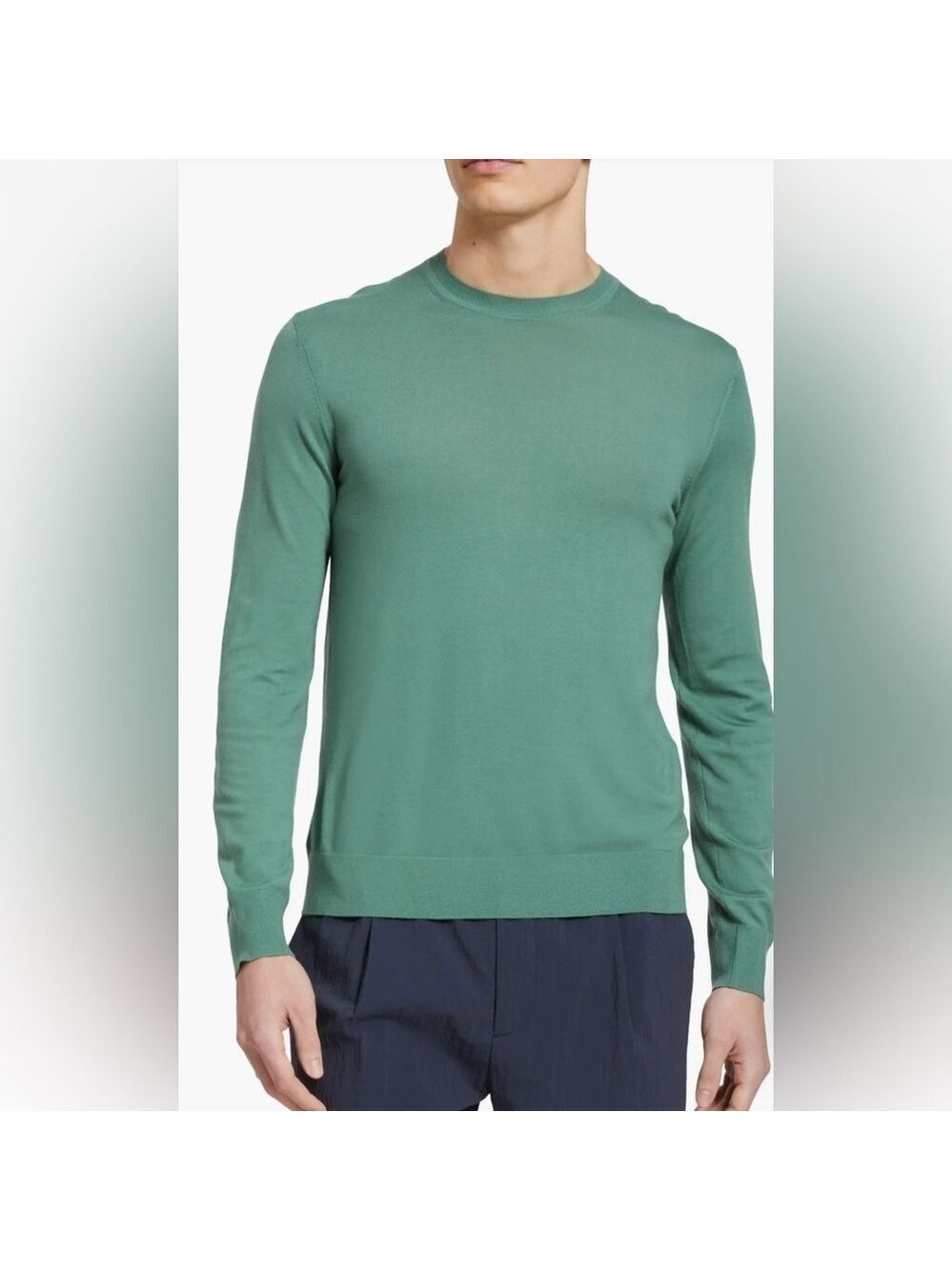 Theory Men’s Regal 100% Wool Lightweight Soft Crewneck Pullover Sweater XXL